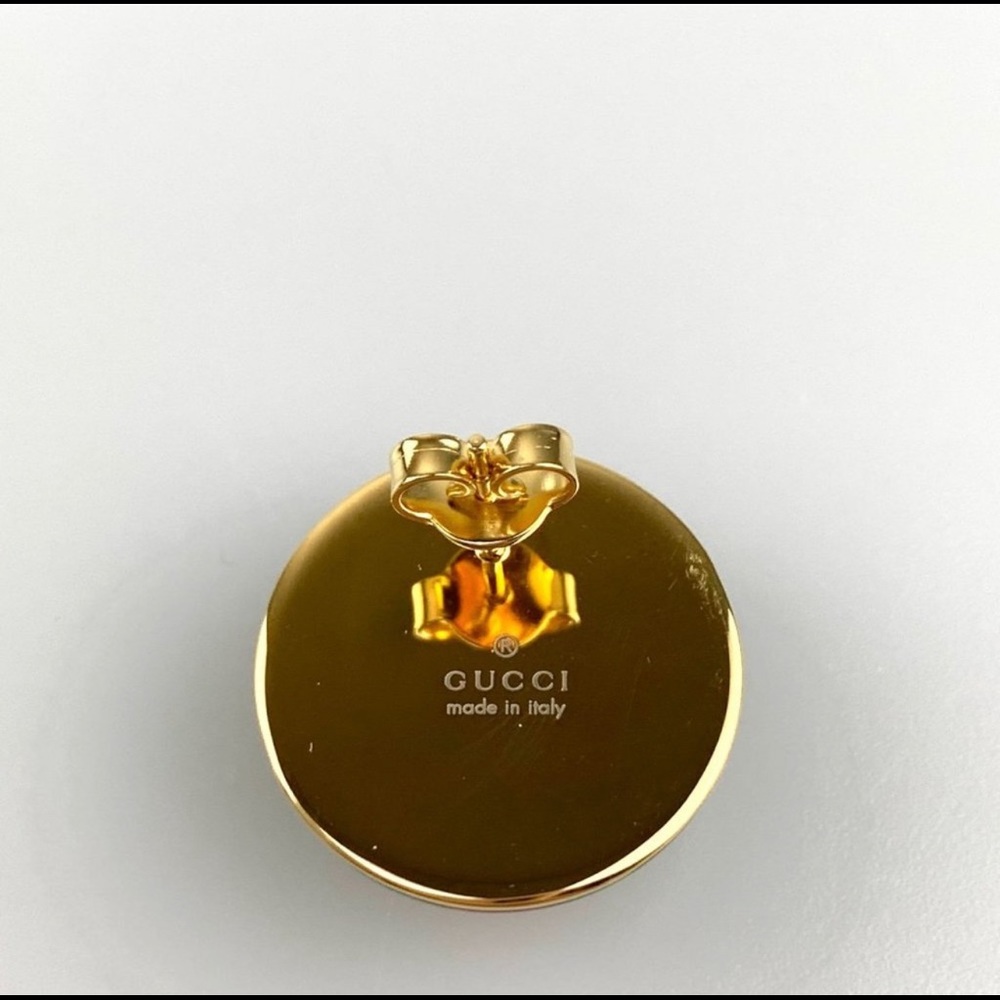 Gucci Web Resin Stud Earrings. Authentic - image 4
